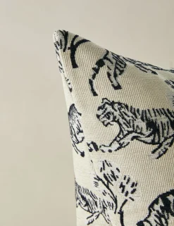 Tiger Jacquard Pillow by Sarah Sherman Samuel