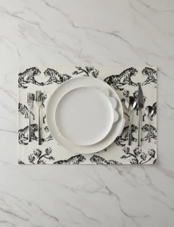 Tiger Linen Placemats (Set of 4) by Sarah Sherman Samuel