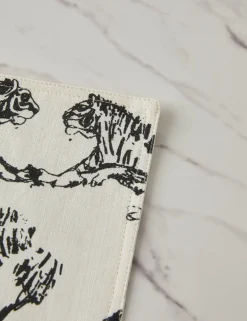 Tiger Linen Placemats (Set of 4) by Sarah Sherman Samuel