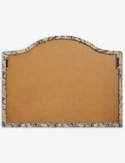 Tiger Upholstered Mantel Mirror by Sarah Sherman Samuel