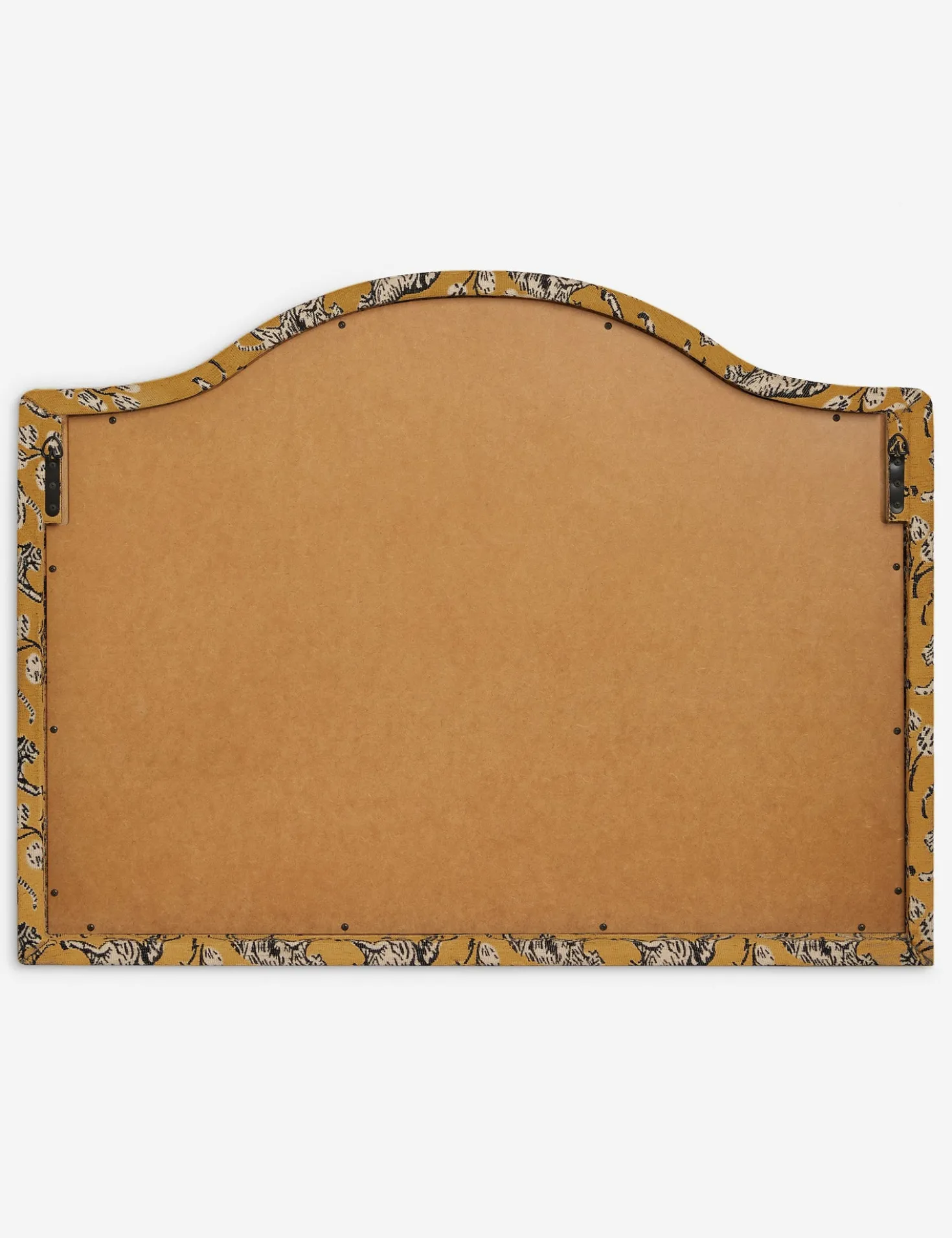 Tiger Upholstered Mantel Mirror by Sarah Sherman Samuel