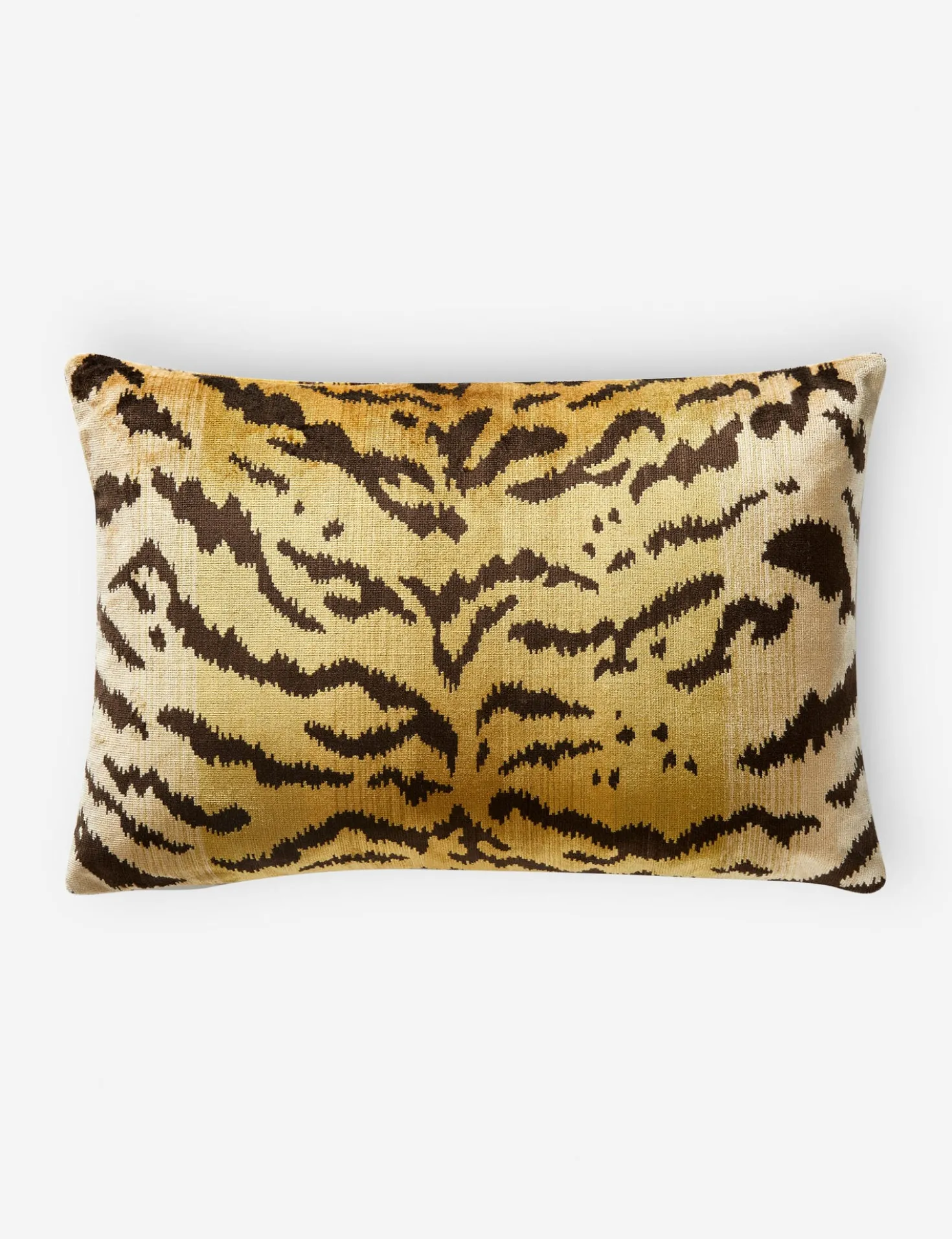 Tigre Silk Pillow by Scalamandré