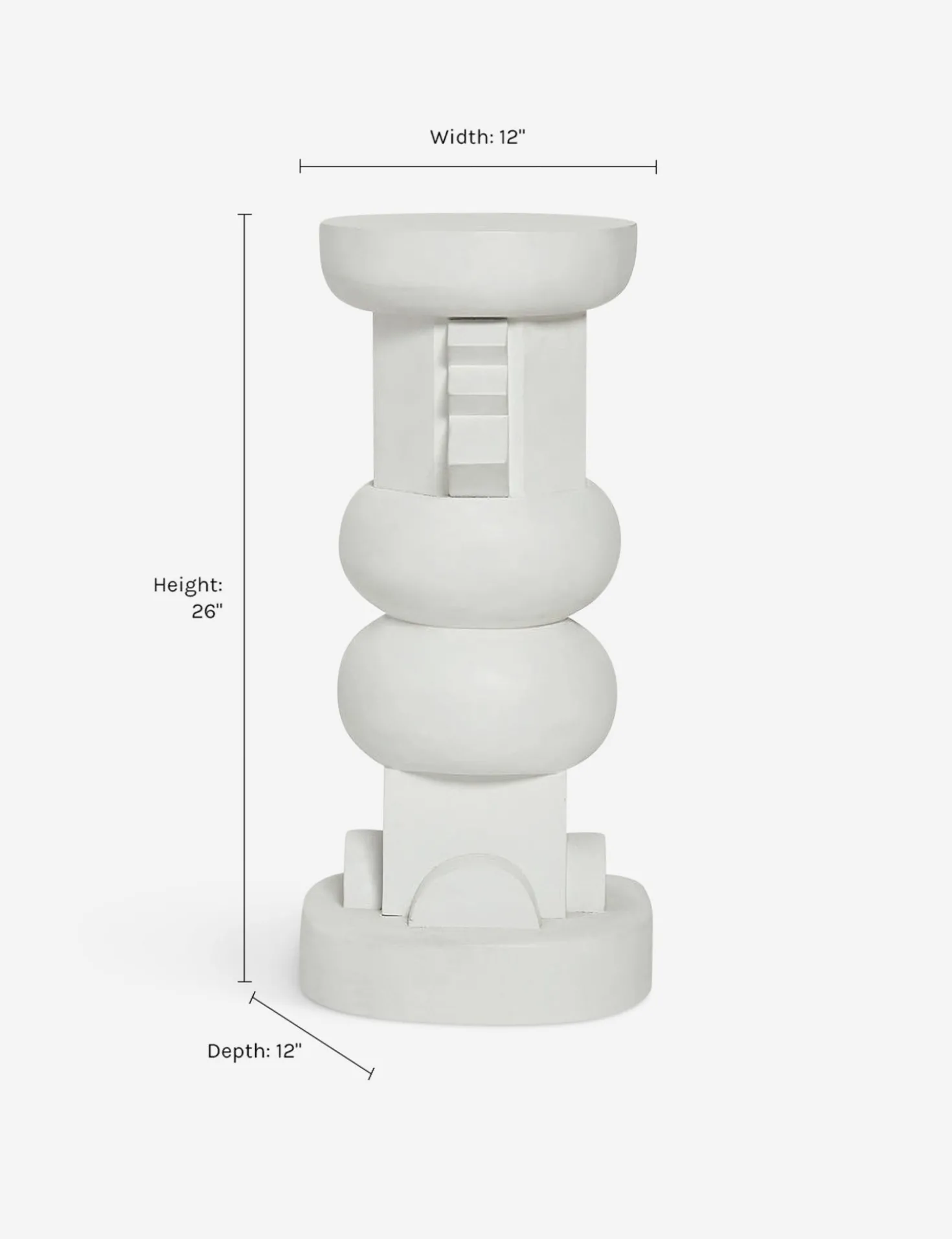 Toivo Pedestal by Sarah Sherman Samuel