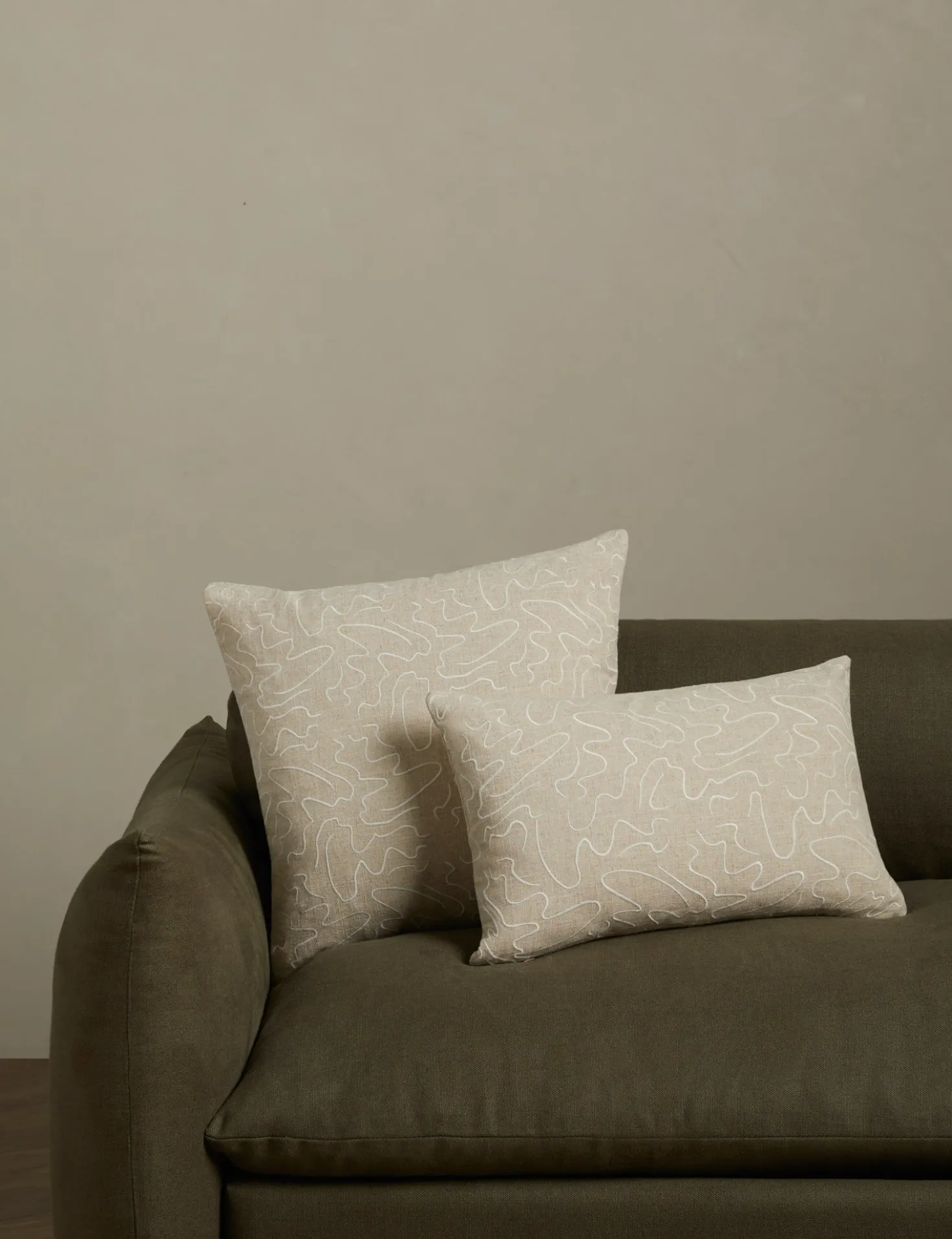 Topos Embroidered Pillow by Élan Byrd