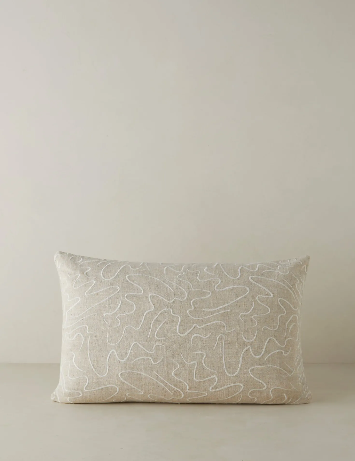Topos Embroidered Pillow by Élan Byrd