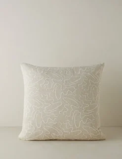 Topos Embroidered Pillow by Élan Byrd