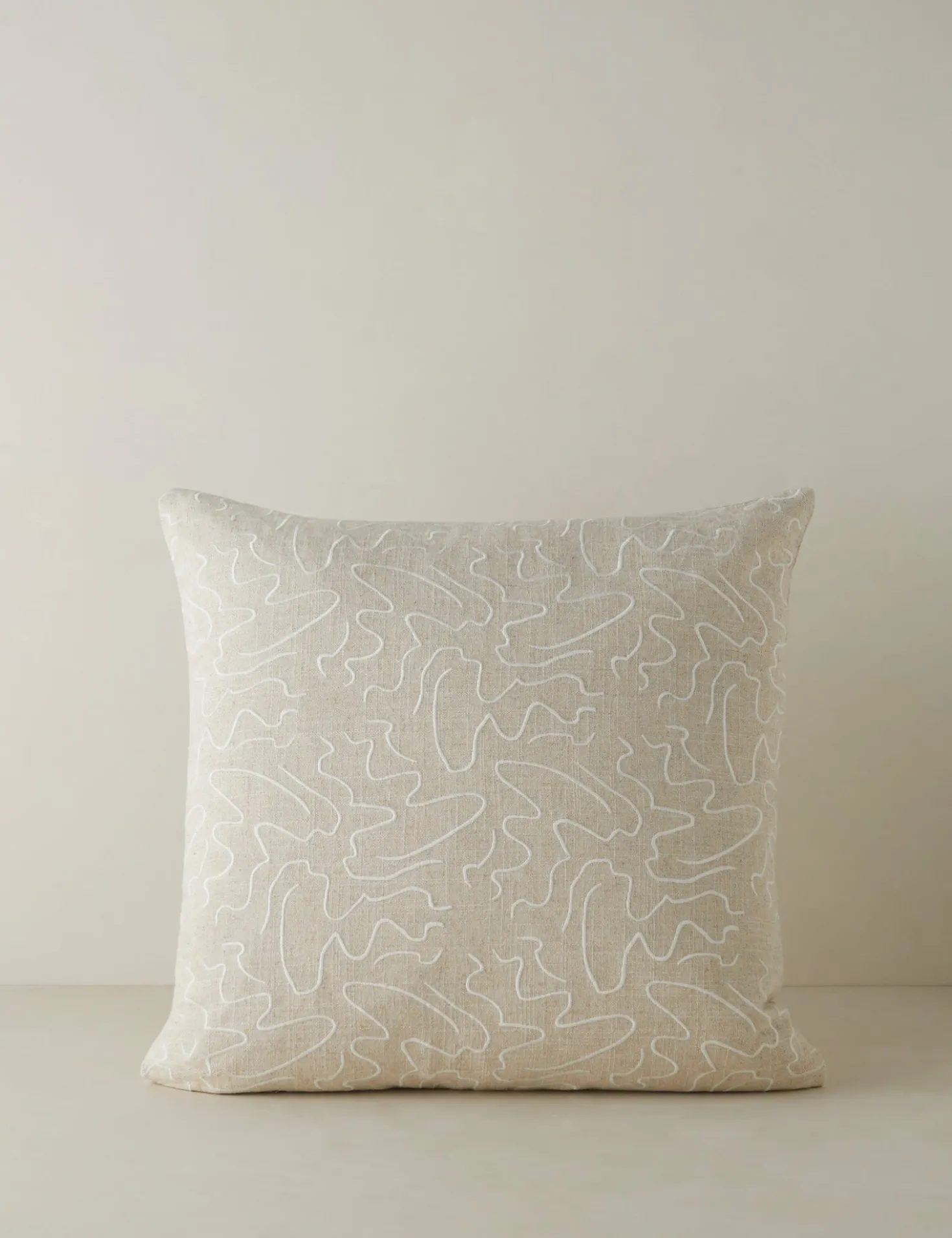 Topos Embroidered Pillow by Élan Byrd