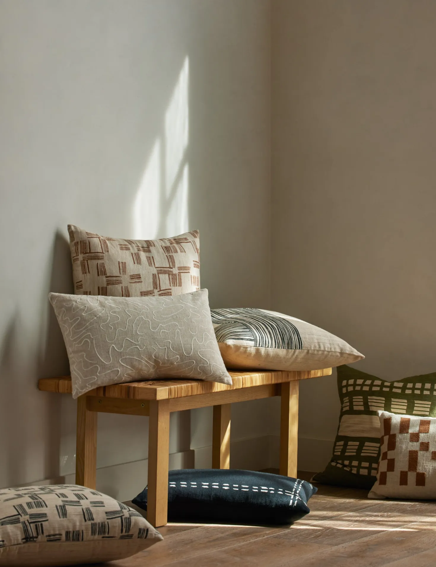 Topos Embroidered Pillow by Élan Byrd