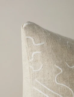Topos Embroidered Pillow by Élan Byrd
