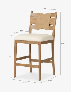 Tova Counter Stool by Amber Lewis x Four Hands