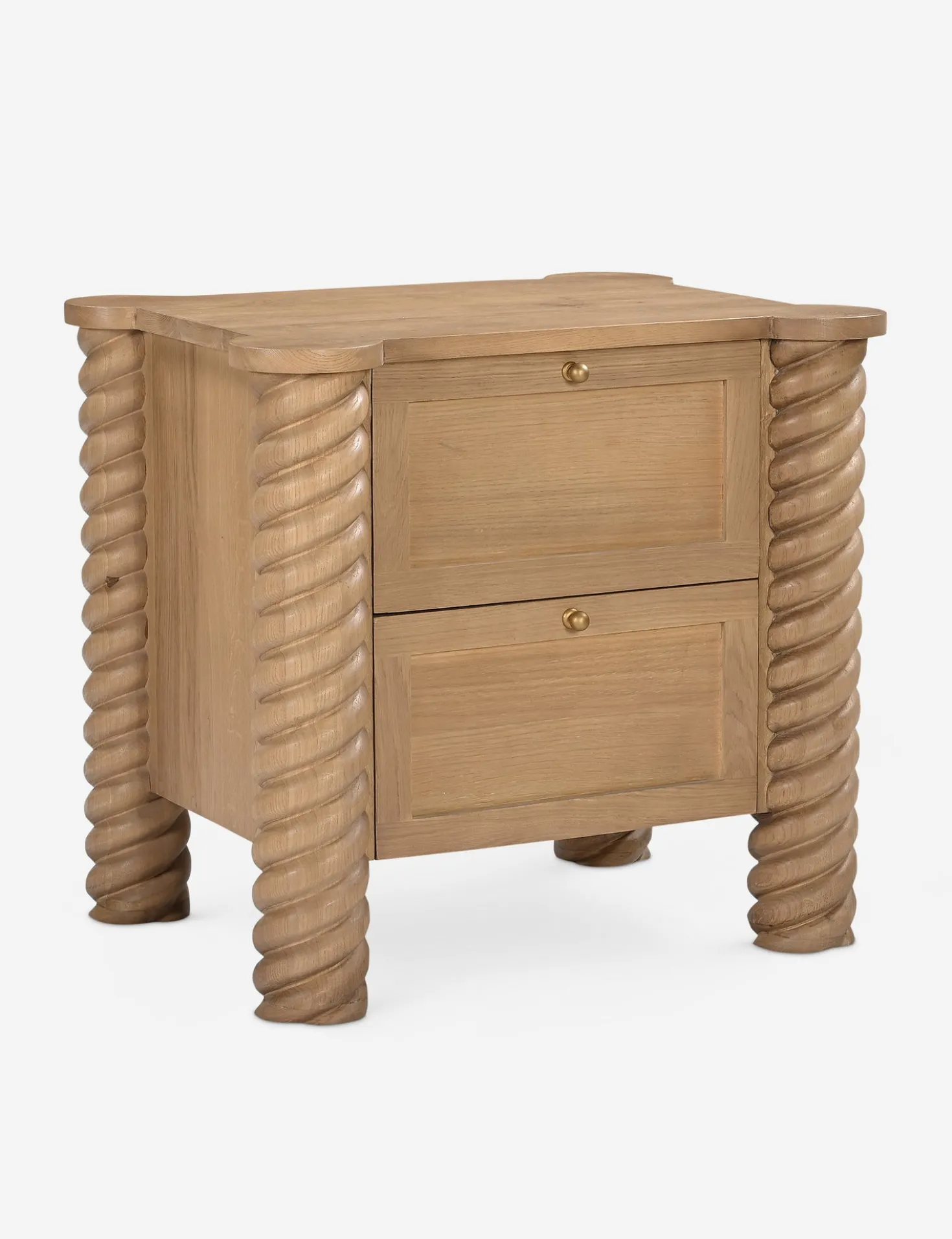 Treccia 2-Drawer Nightstand by Gillian Segal for Moe's