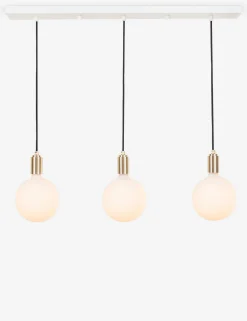 Triple Linear Pendant Light with Sphere IV by Tala