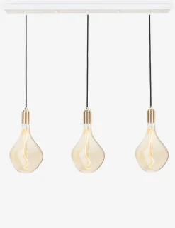 Triple Linear Pendant Light with Voronoi II by Tala