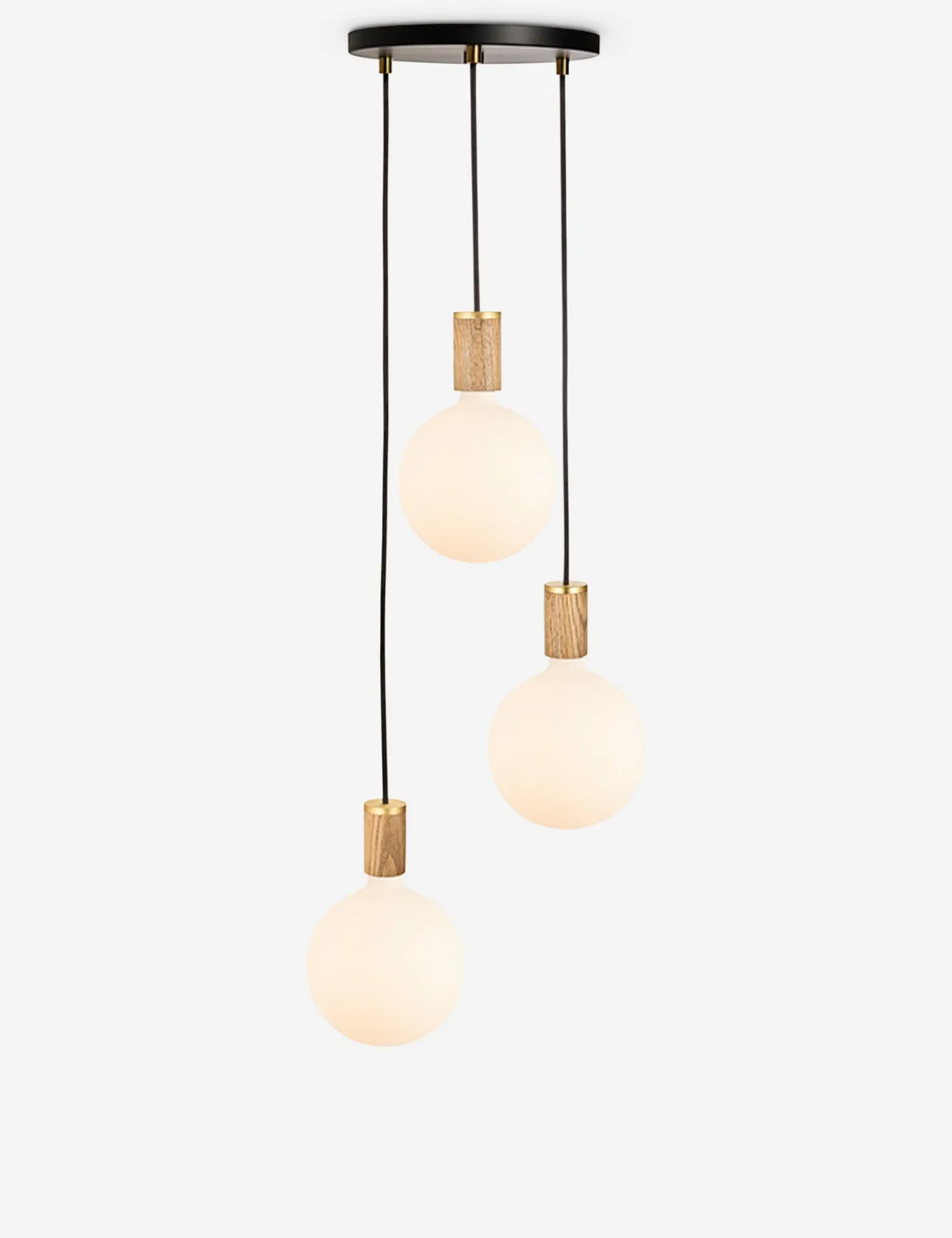 Triple Pendant Light with Sphere IV by Tala