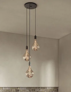 Triple Pendant Light with Voronoi II by Tala