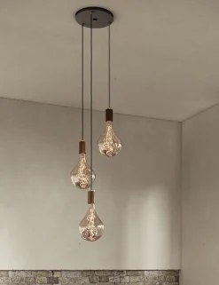 Triple Pendant Light with Voronoi II by Tala