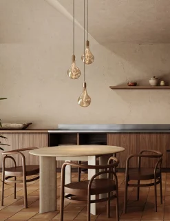 Triple Pendant Light with Voronoi II by Tala