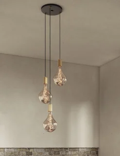 Triple Pendant Light with Voronoi II by Tala