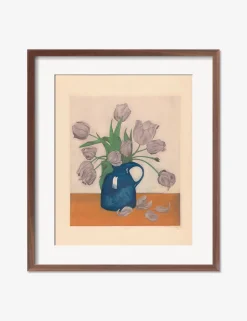 Tulips in a Pitcher Print by Frans Everbag