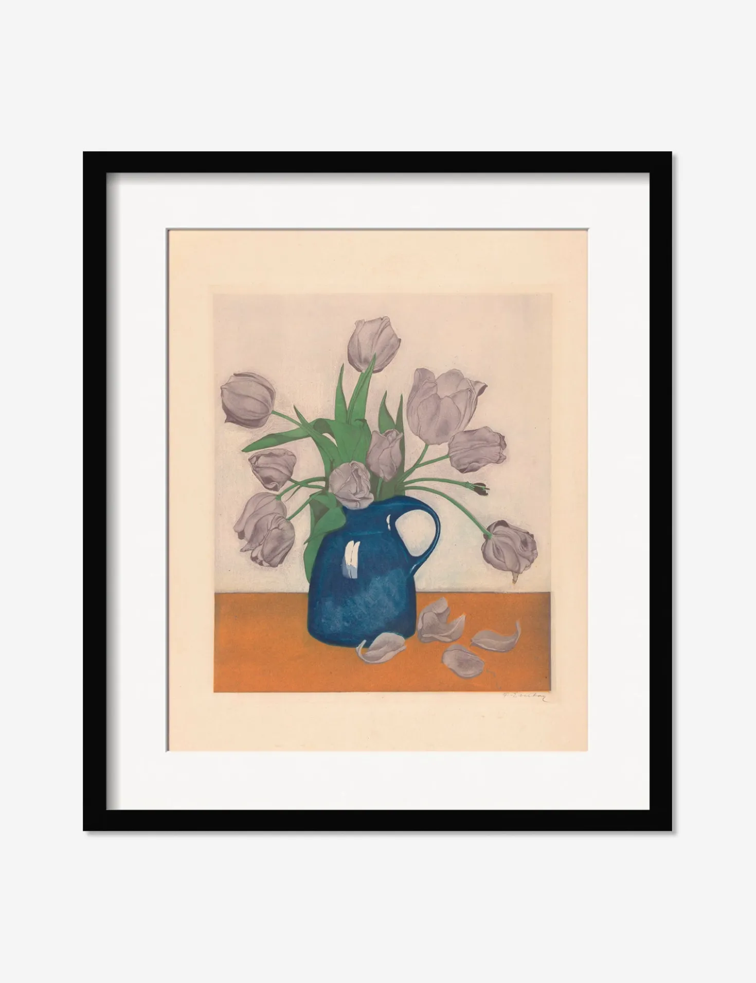 Tulips in a Pitcher Print by Frans Everbag