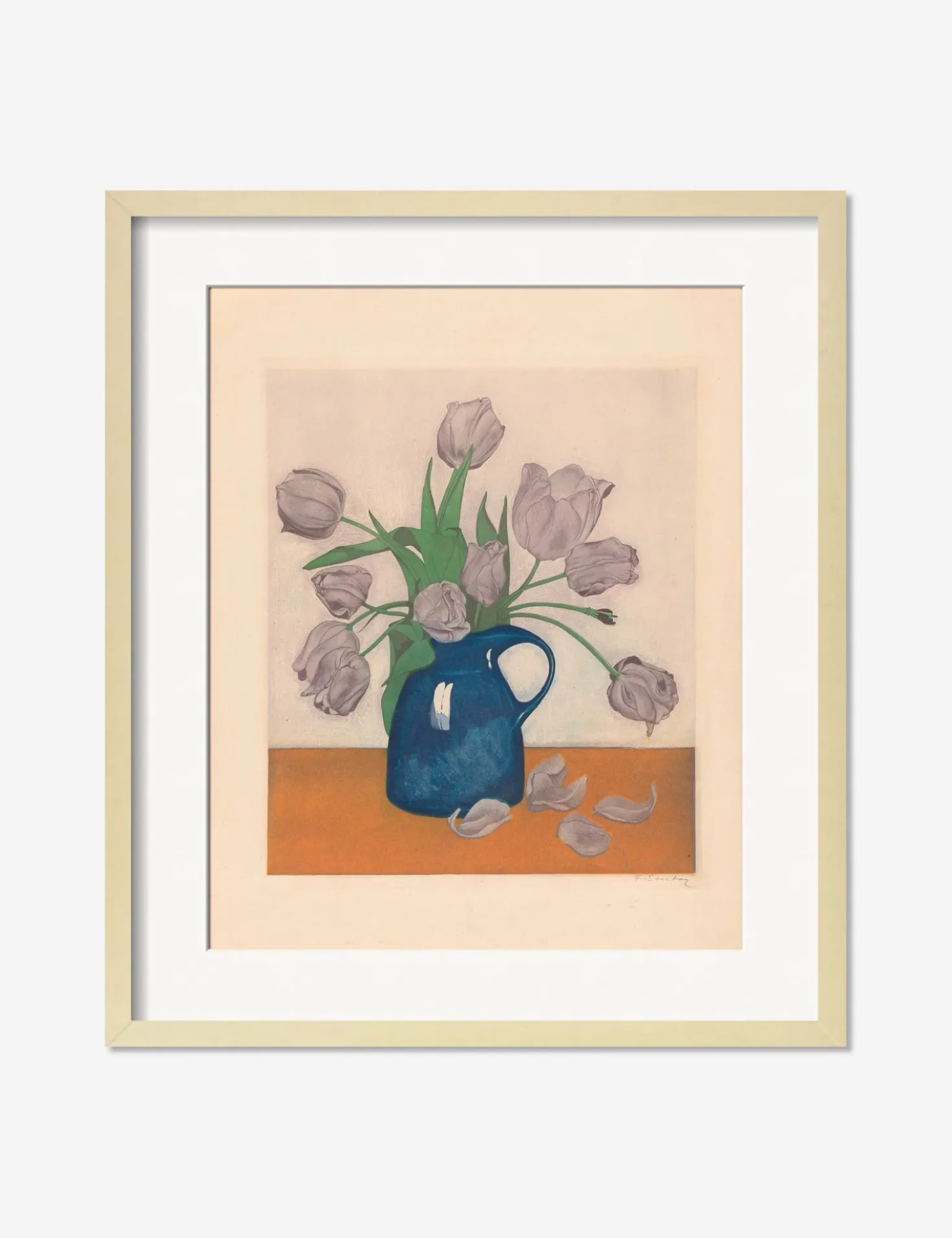Tulips in a Pitcher Print by Frans Everbag