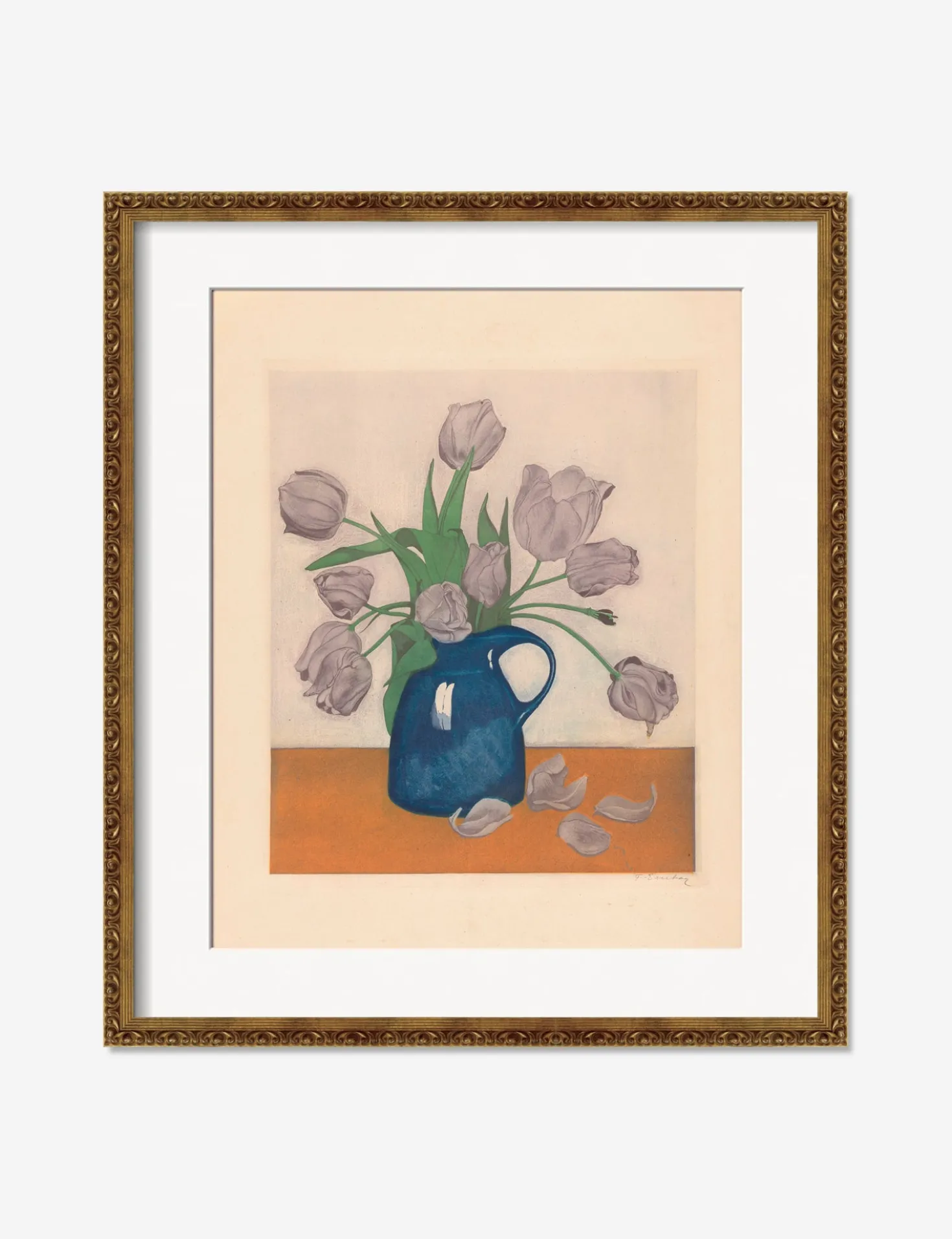 Tulips in a Pitcher Print by Frans Everbag