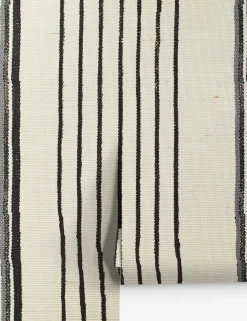Two Tone Stripe Grasscloth Wallpaper By Nathan Turner