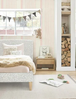 Two Tone Stripe Grasscloth Wallpaper By Nathan Turner
