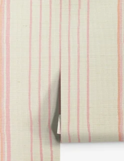 Two Tone Stripe Grasscloth Wallpaper By Nathan Turner