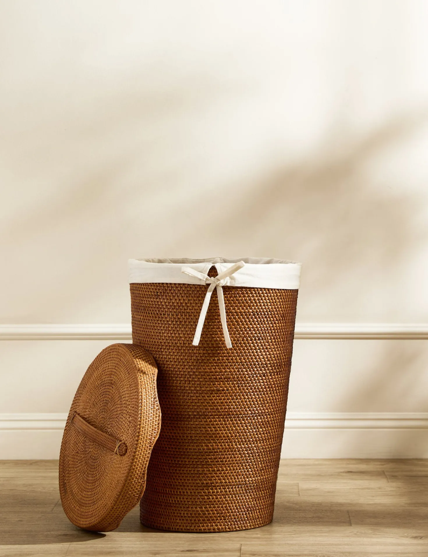 Tyna Rattan Lidded Hamper