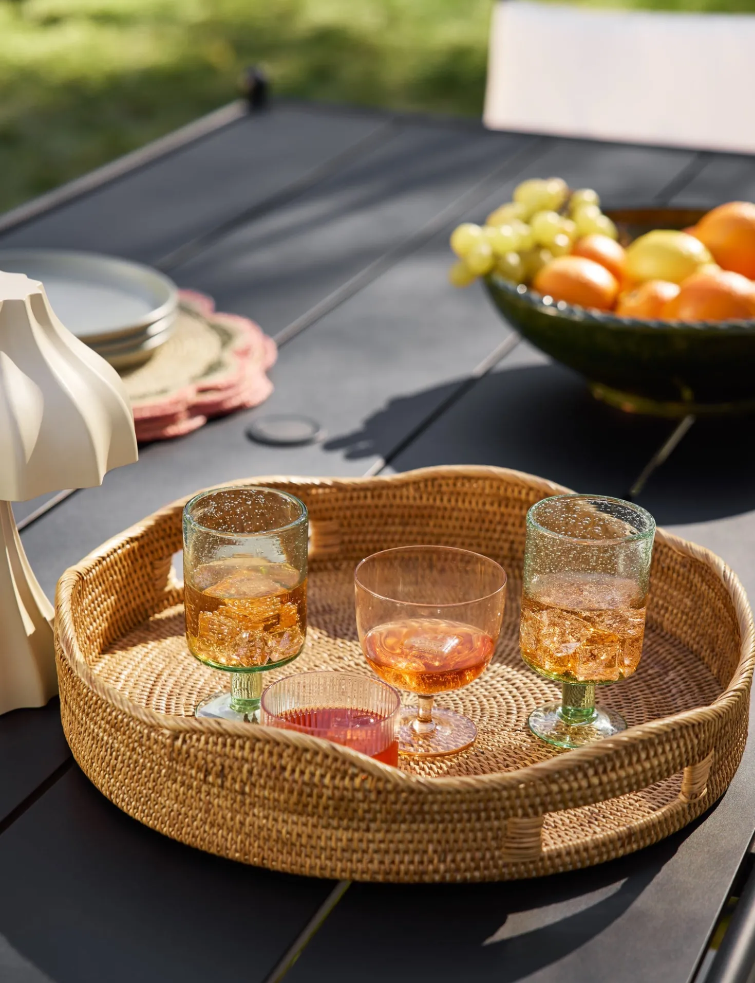 Tyna Rattan Tray
