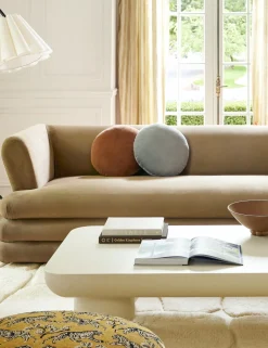 Velvet Round Pillow by Sarah Sherman Samuel