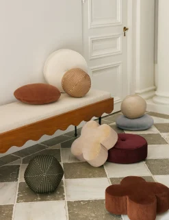 Velvet Round Pillow by Sarah Sherman Samuel