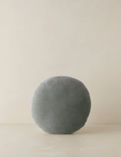 Velvet Round Pillow by Sarah Sherman Samuel
