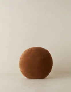 Velvet Round Pillow by Sarah Sherman Samuel