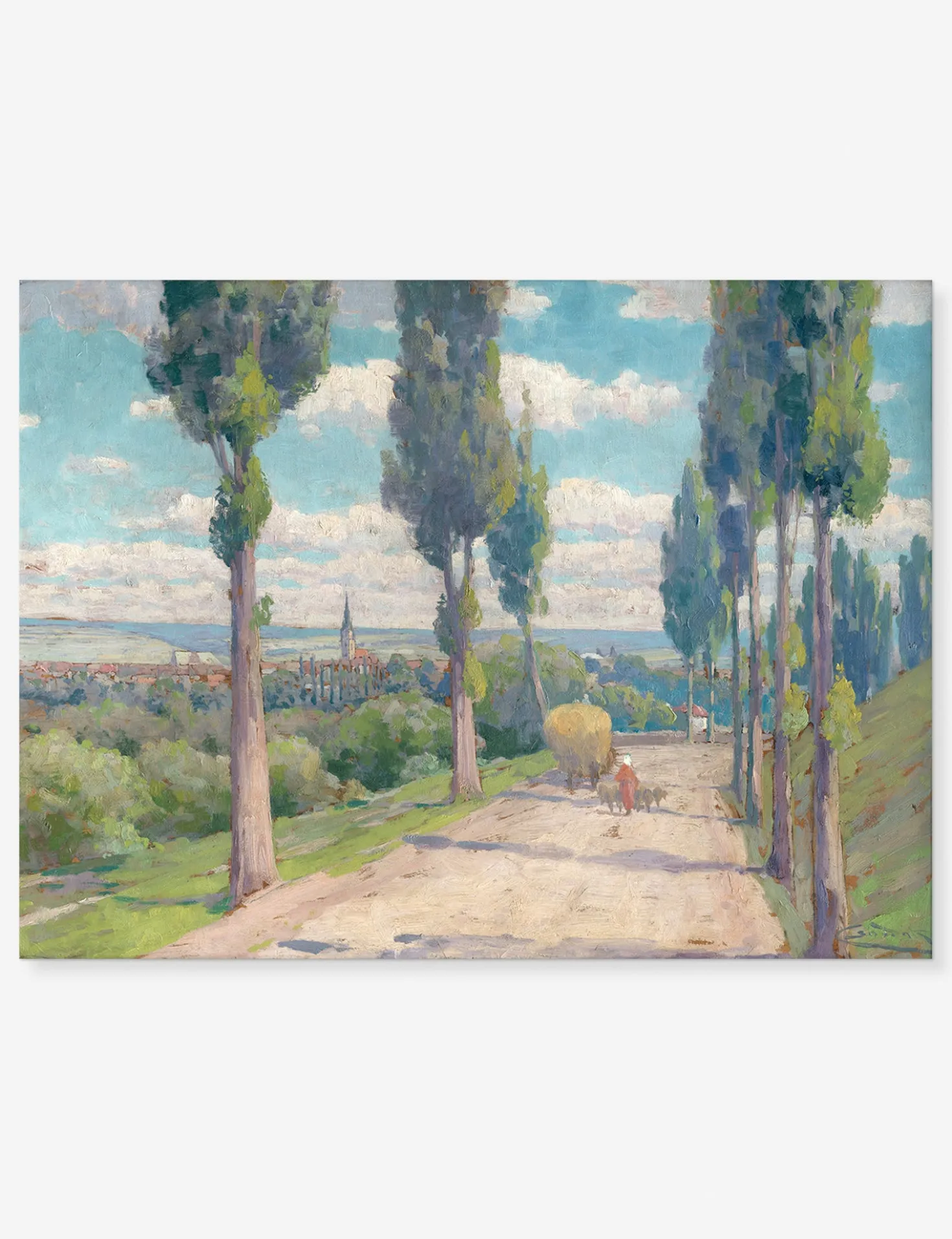 View of Spišská Nová Ves Print by Lajos Csordák