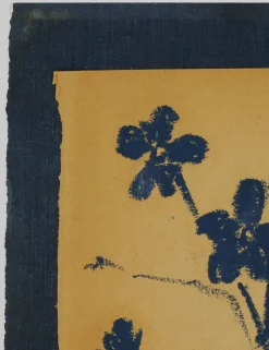 Vintage Blue Daisy Wall Art by Shaina Page