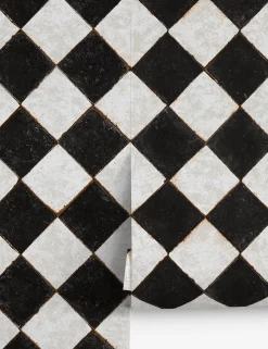 Vintage Check Textured Peel + Stick Wallpaper by Jeremiah Brent