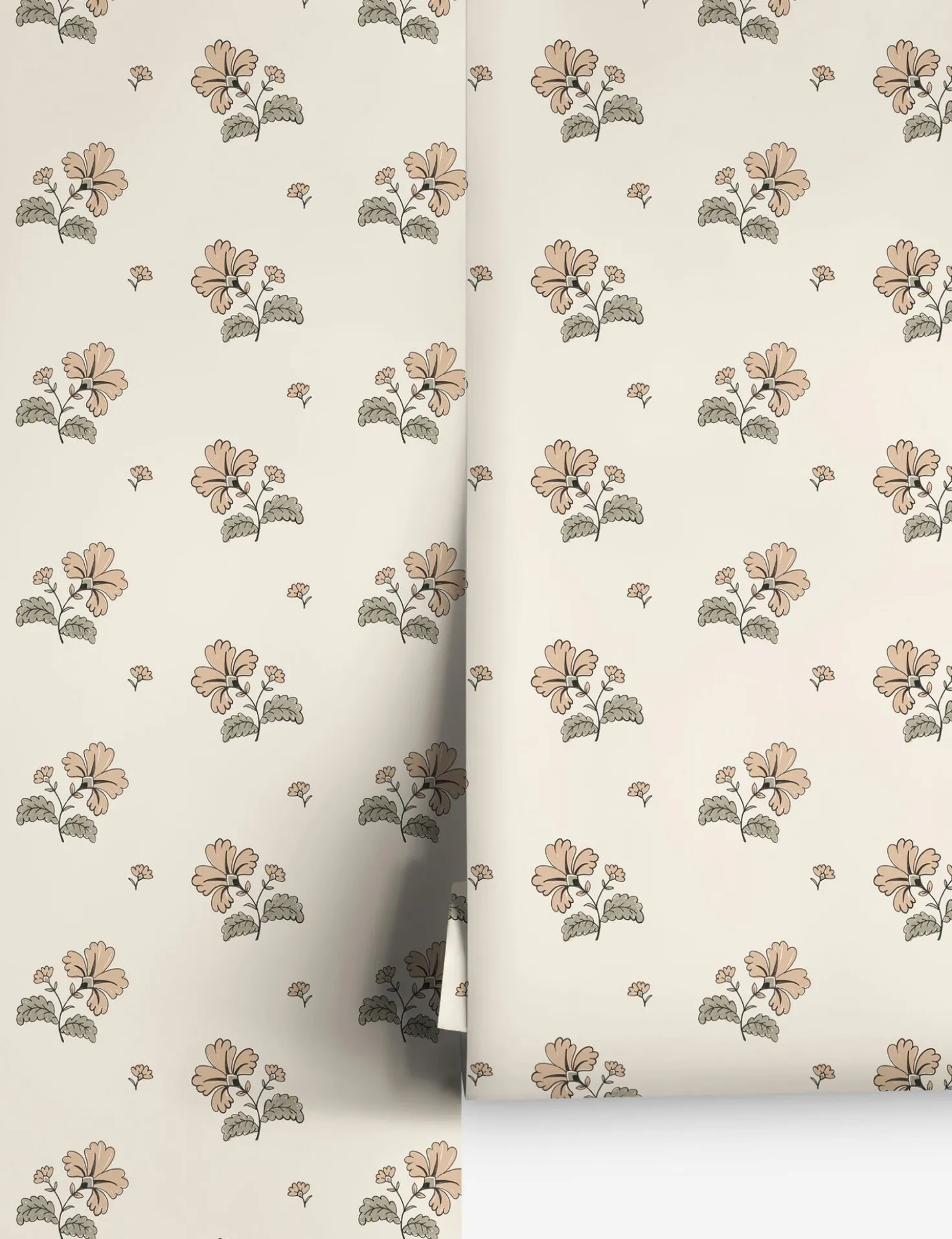 Vintage Floral Wallpaper by Rylee + Cru