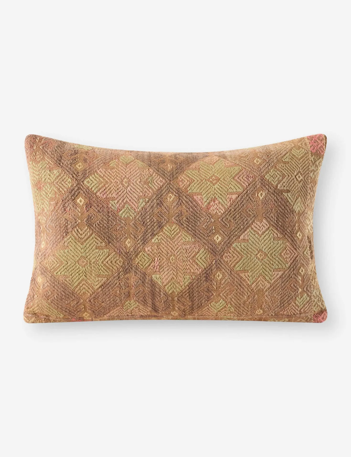 Vintage Lumbar Pillow No. 320, 16" x 26"