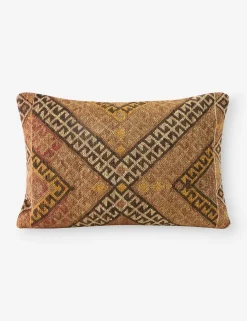 Vintage Lumbar Pillow No. 321, 16" x 26"