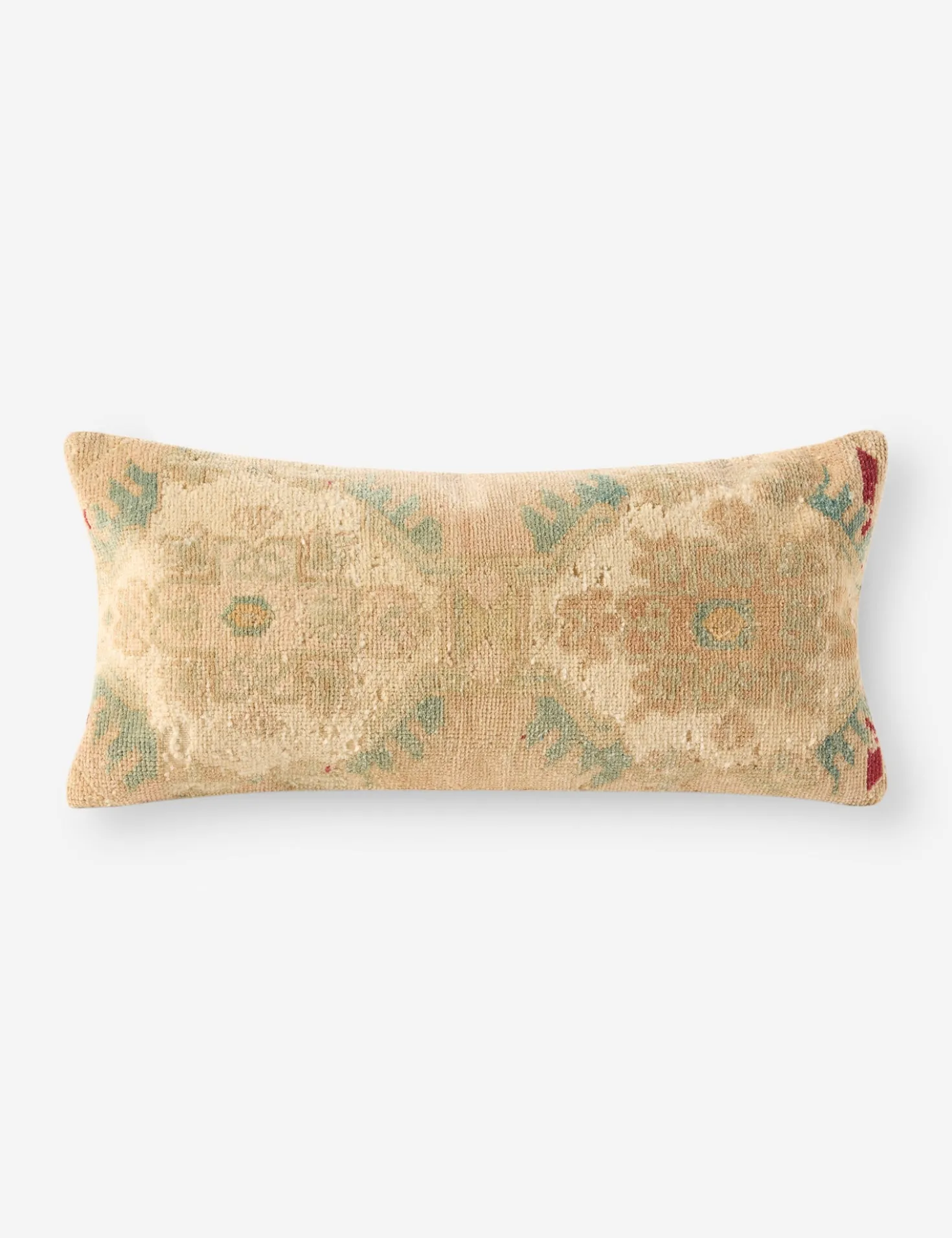 Vintage Lumbar Pillow No. 304, 12" x 26"