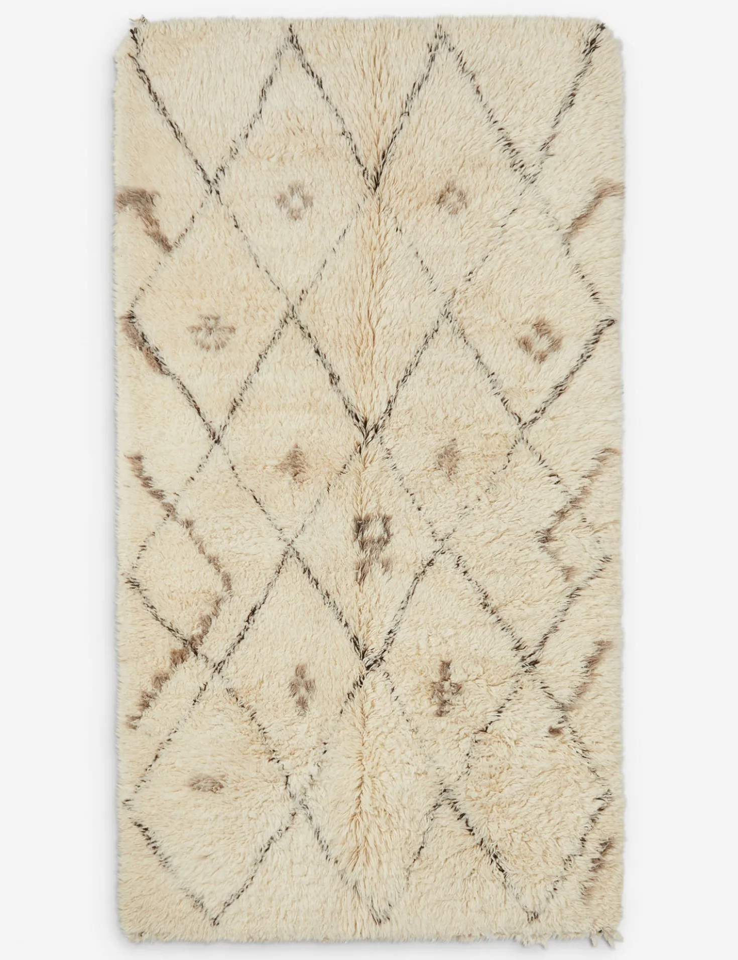 Vintage Moroccan Hand-Knotted Wool Rug No. 14, 5'1" x 9'3"
