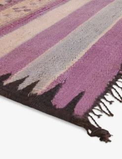 Vintage Moroccan Hand-Knotted Wool Rug No. 62, 5'4