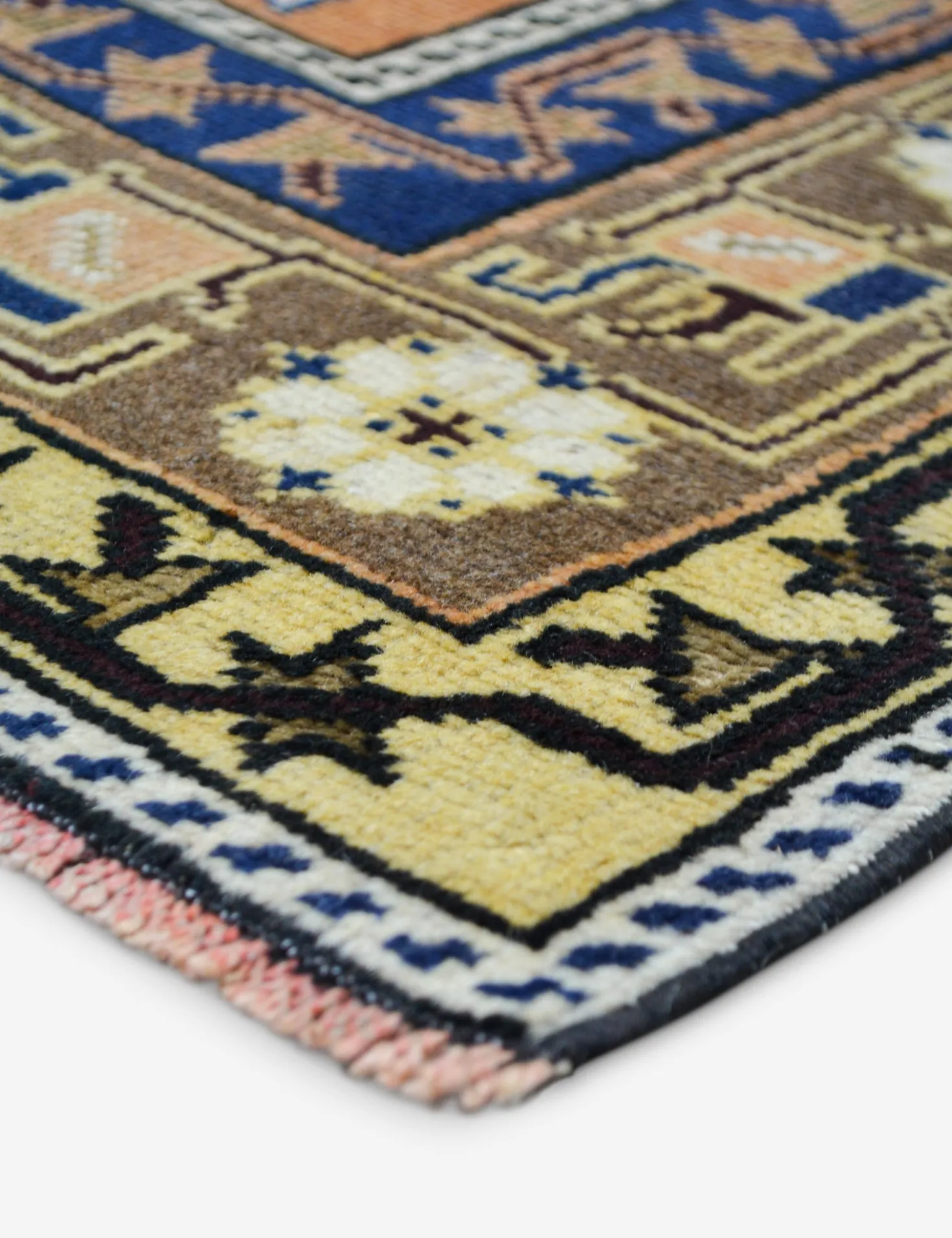 Vintage Turkish Hand-Knotted Wool Rug No. 499, 3' 10" x 6' 7"