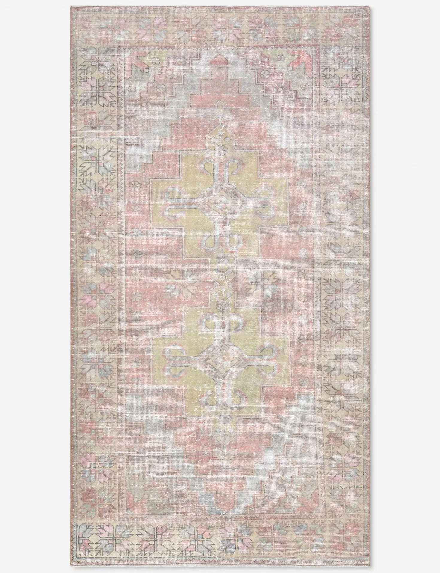 Vintage Turkish Hand-Knotted Wool Rug No. 511, 4' 5" x 8' 2"