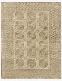 Vintage Turkish Hand-Knotted Wool Rug No. 444, 7'5" x 9'10"