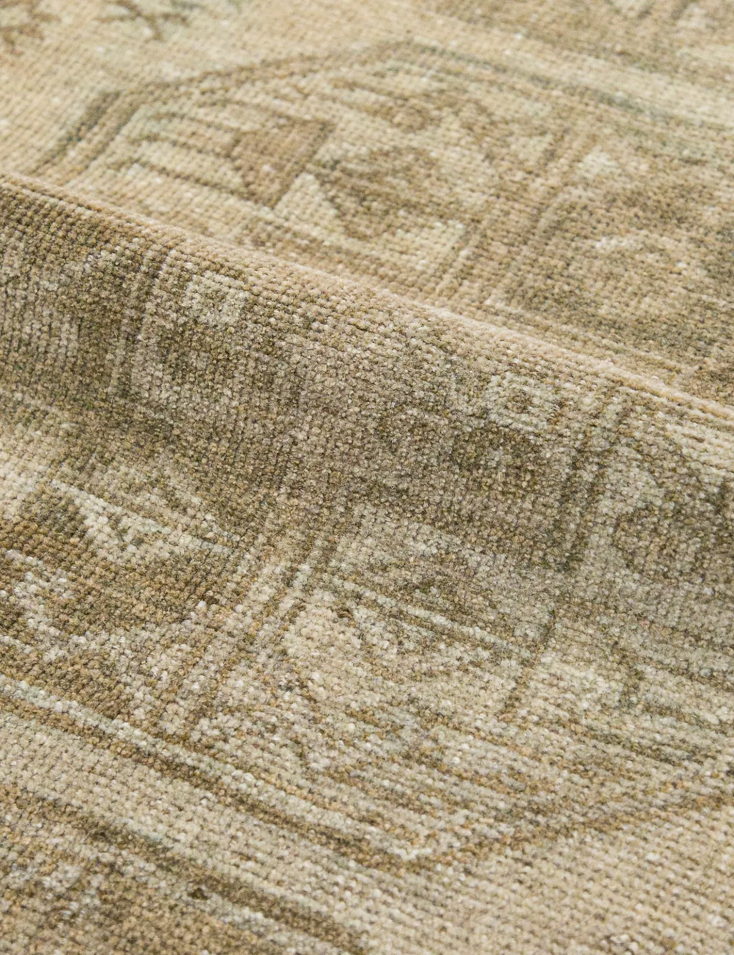 Vintage Turkish Hand-Knotted Wool Rug No. 444, 7'5" x 9'10"