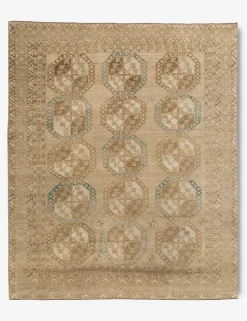Vintage Turkish Hand-Knotted Wool Rug No. 393, 7'9" x 9'8"