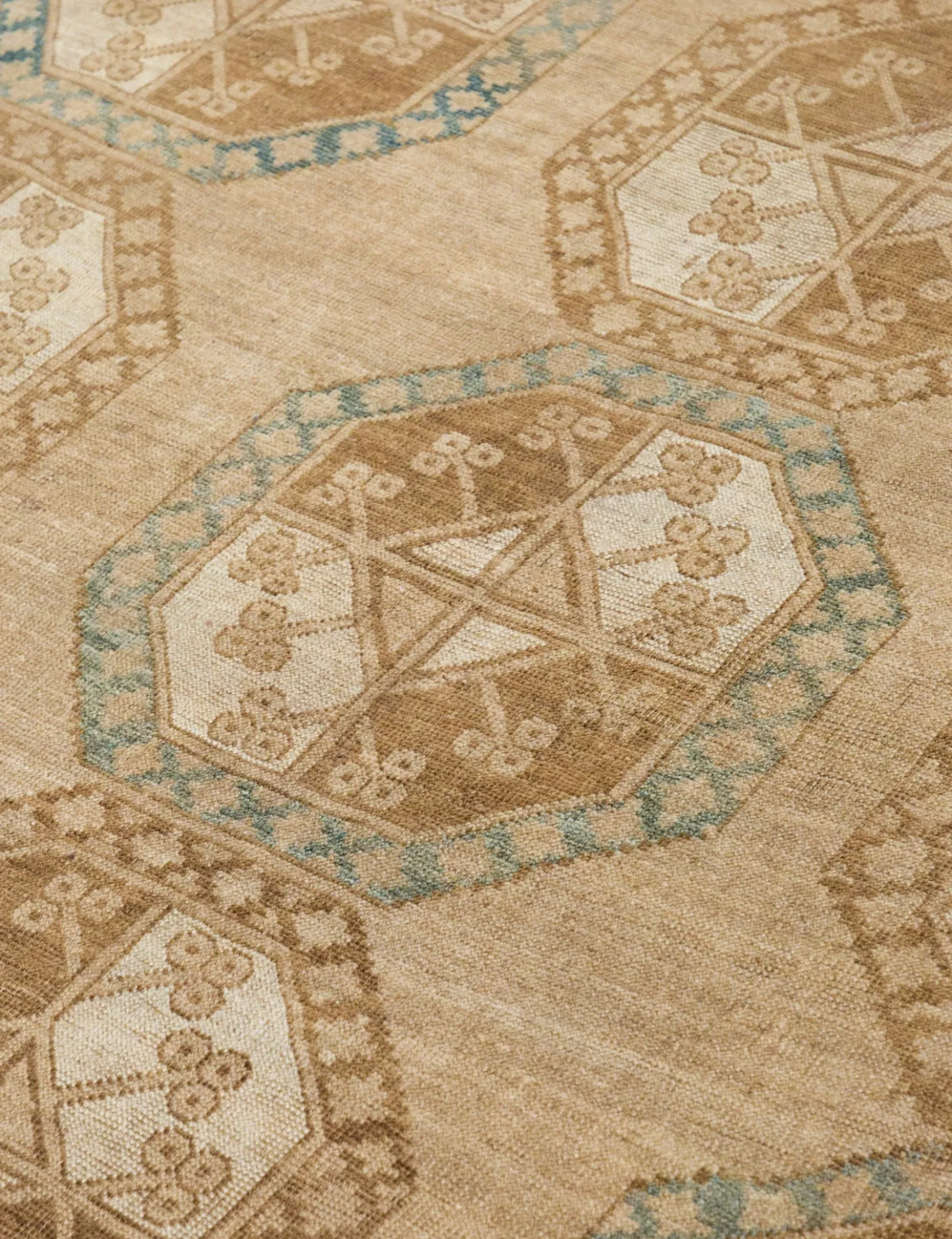 Vintage Turkish Hand-Knotted Wool Rug No. 393, 7'9" x 9'8"